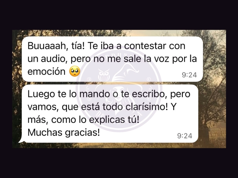 Opinión sobre consulta de Tarot