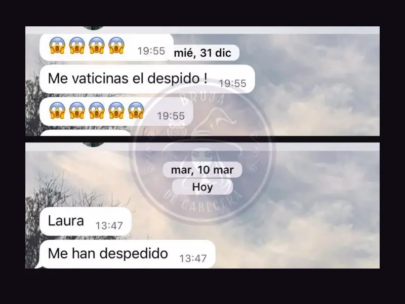 vaticinio de despido cumplido